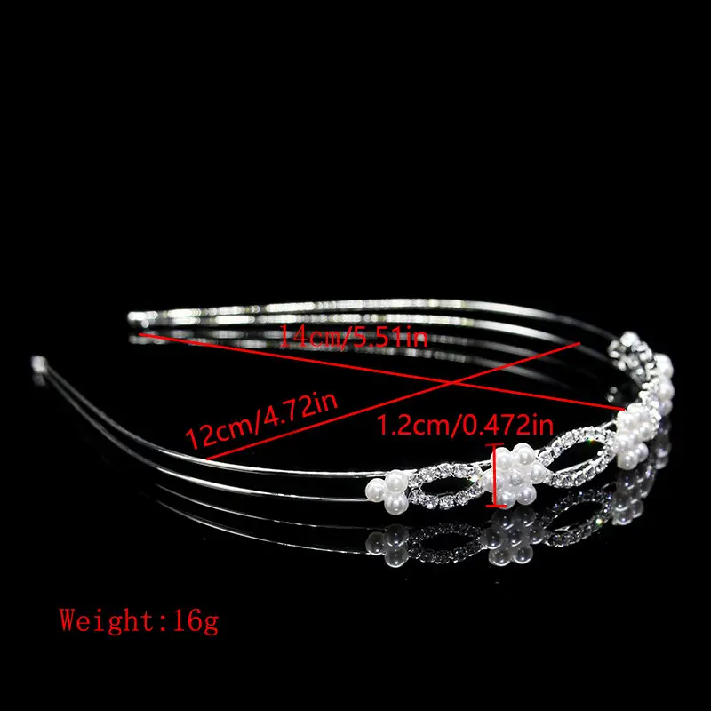 Cross-Border Bridal Hair Hoop Set with Rhinestones — feature 22