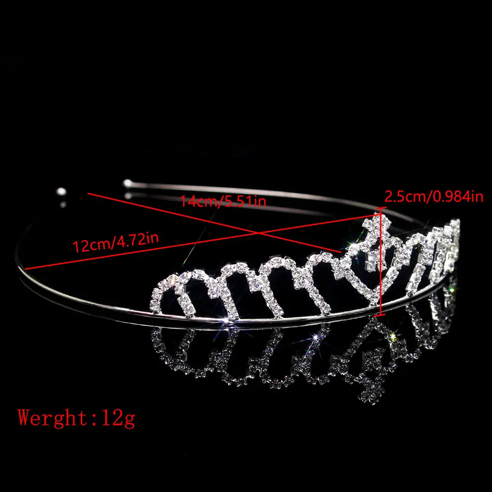 Cross-Border Bridal Hair Hoop Set with Rhinestones — feature 25