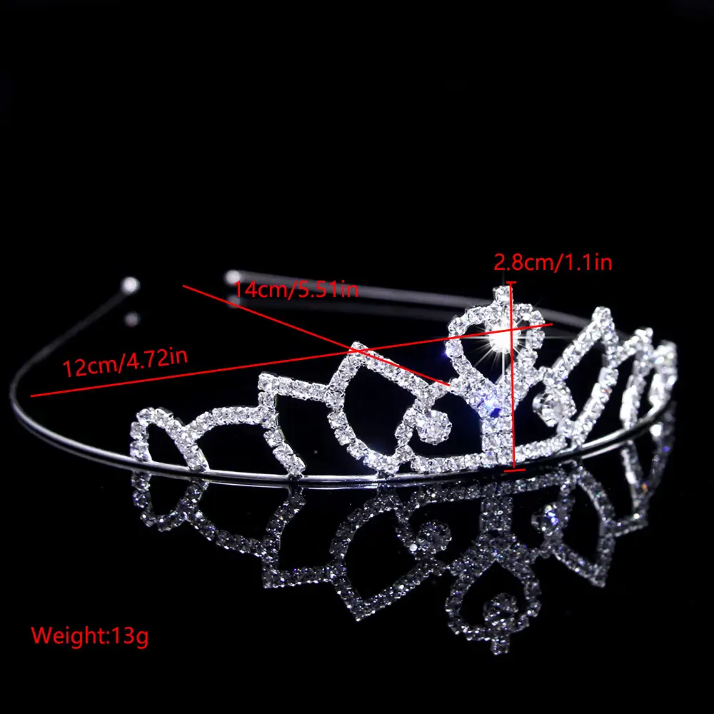 Cross-Border Bridal Hair Hoop Set with Rhinestones — feature 26