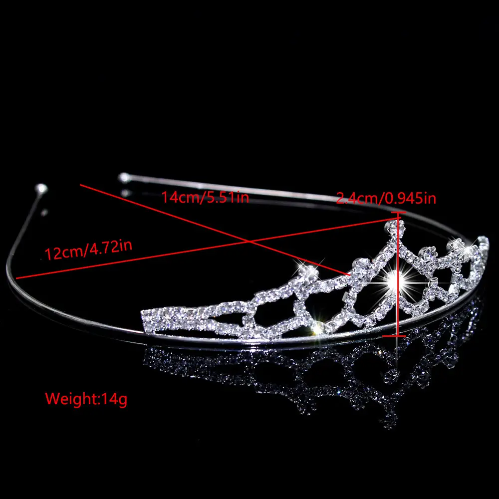 Cross-Border Bridal Hair Hoop Set with Rhinestones — feature 27