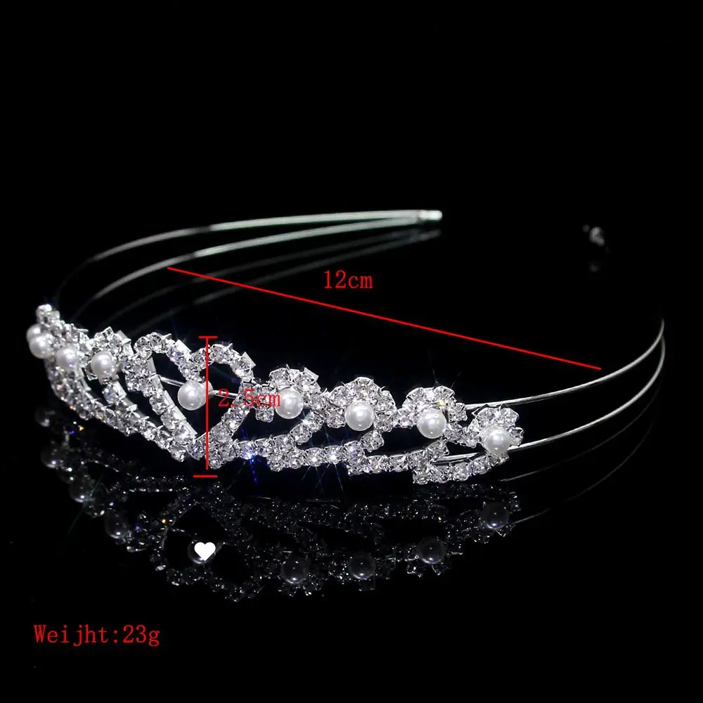 Cross-Border Bridal Hair Hoop Set with Rhinestones — feature 28