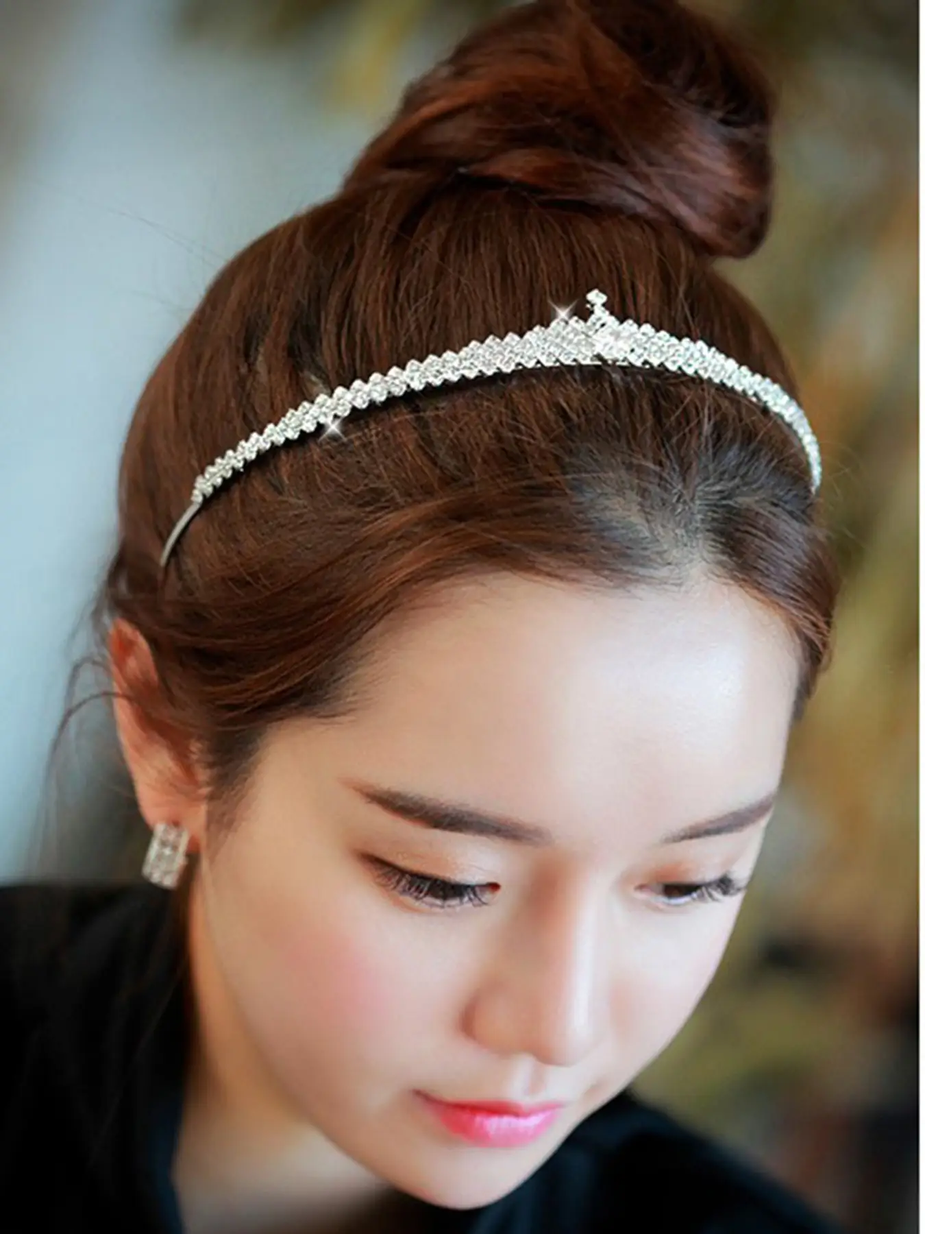 Cross-Border Bridal Hair Hoop Set with Rhinestones — feature 31