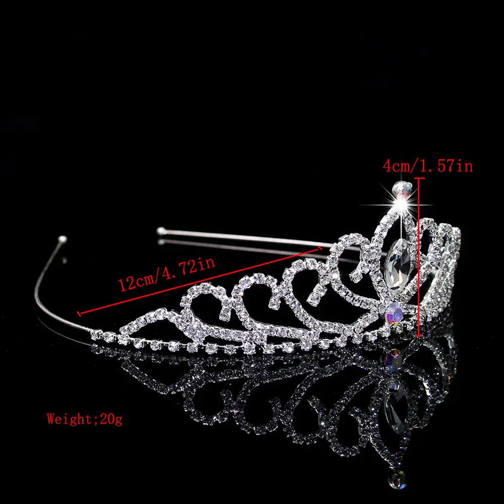Cross-Border Bridal Hair Hoop Set with Rhinestones — feature 41