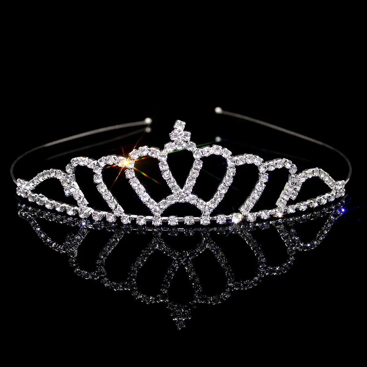 Cross-Border Bridal Hair Hoop Set with Rhinestones - Image 10