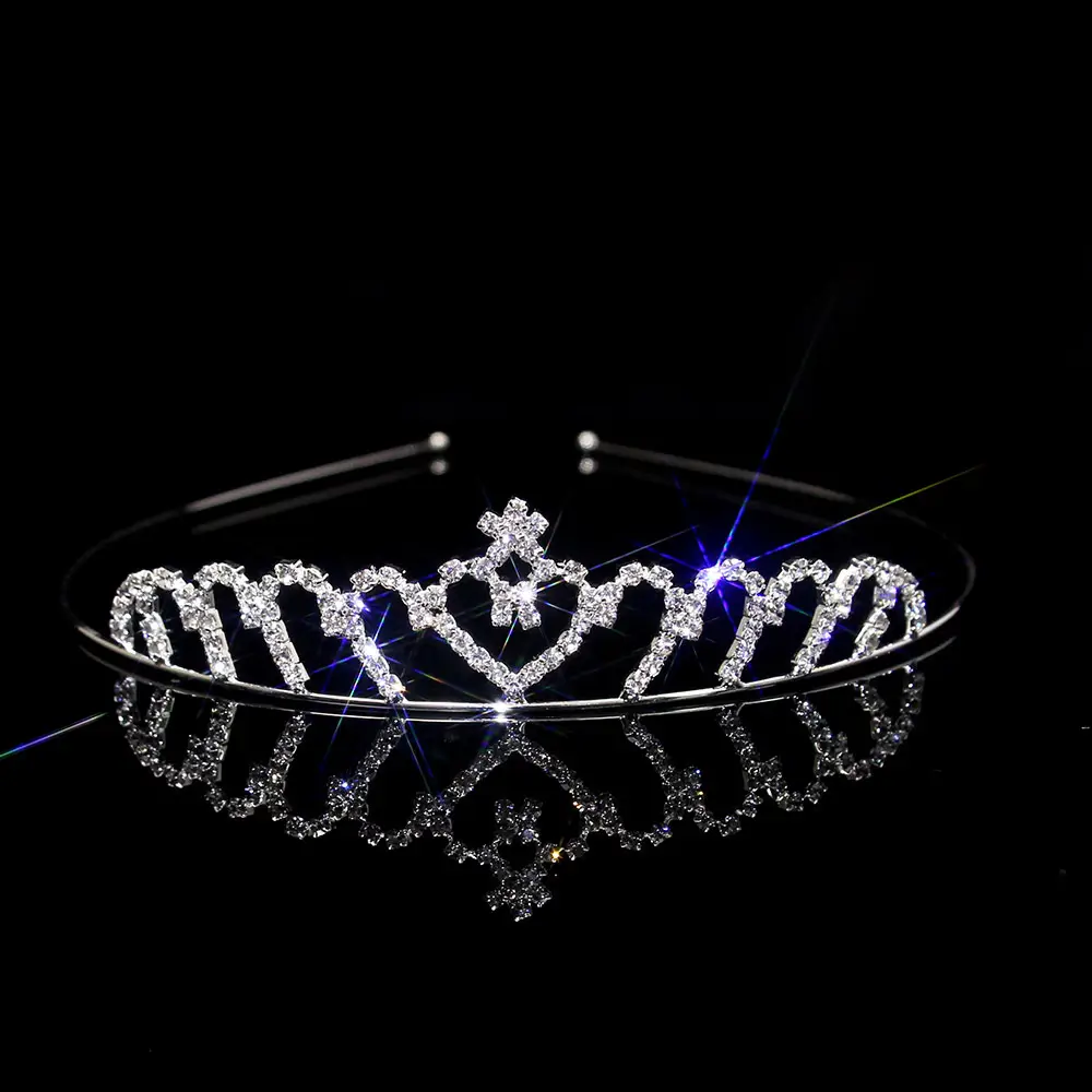 Cross-Border Bridal Hair Hoop Set with Rhinestones - Image 11