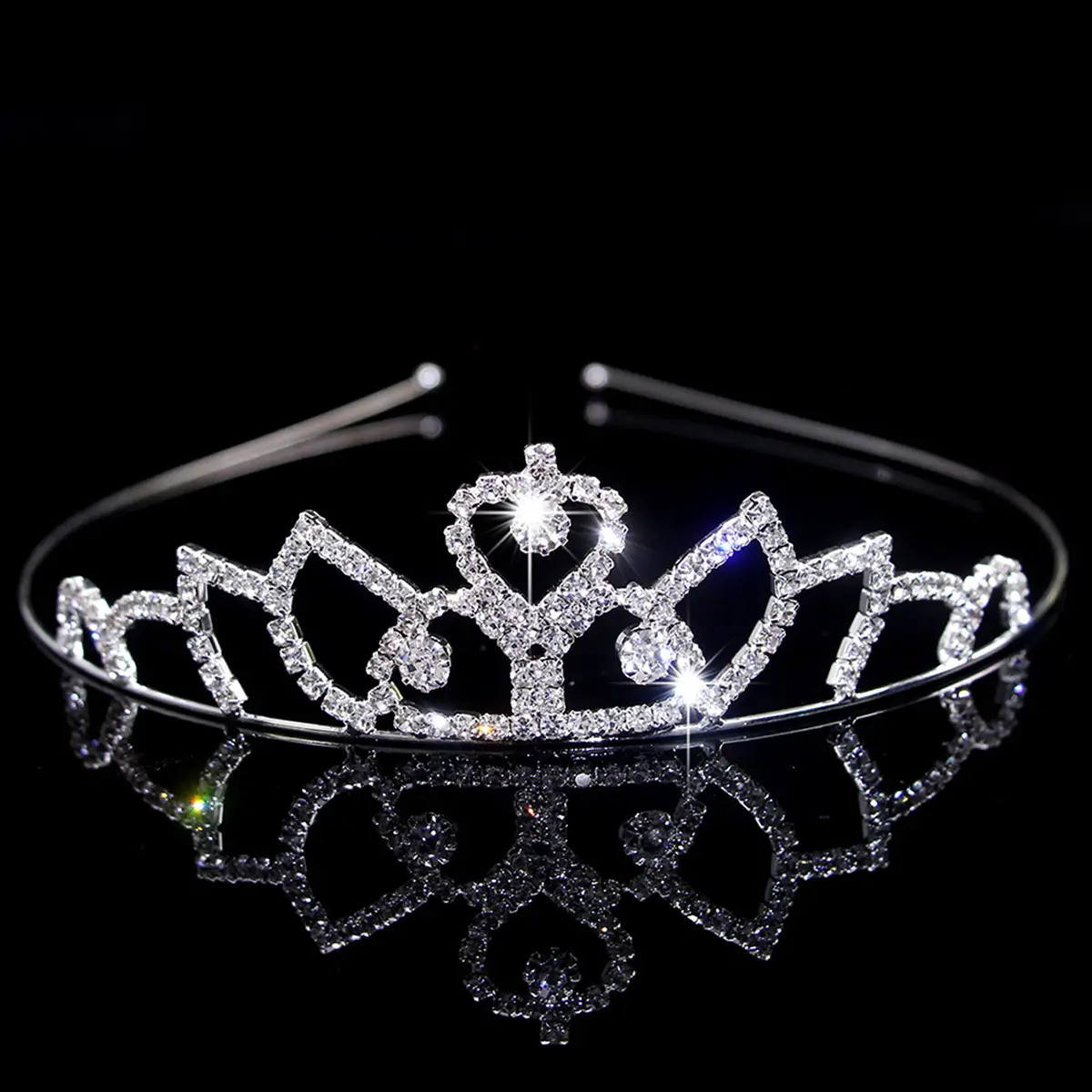 Cross-Border Bridal Hair Hoop Set with Rhinestones - Image 12
