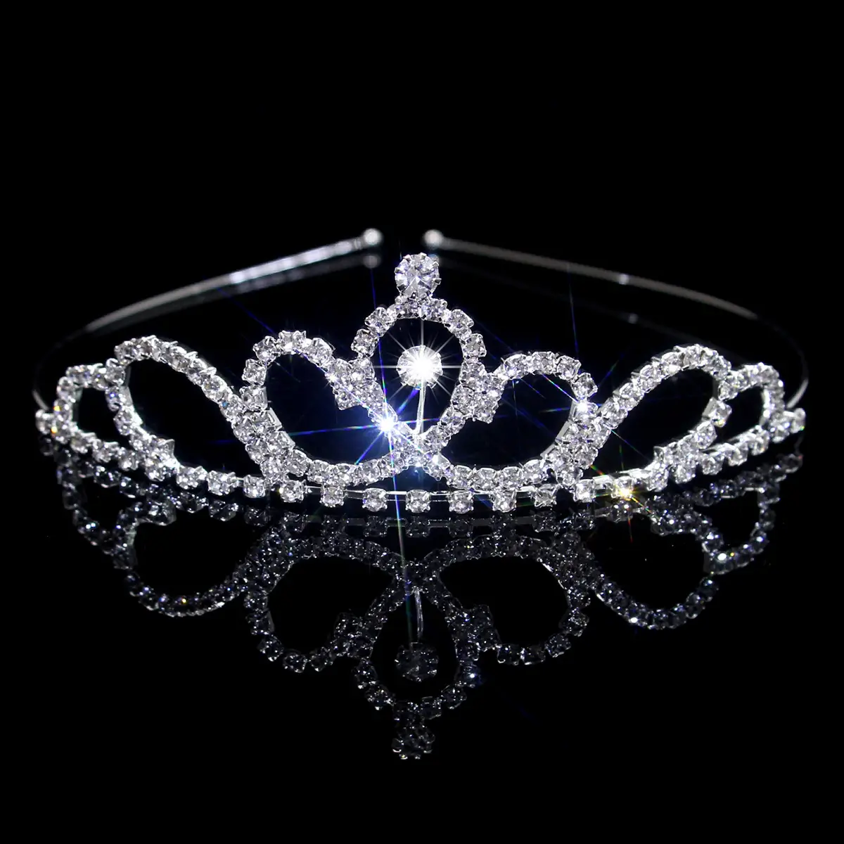 Cross-Border Bridal Hair Hoop Set with Rhinestones - Image 13