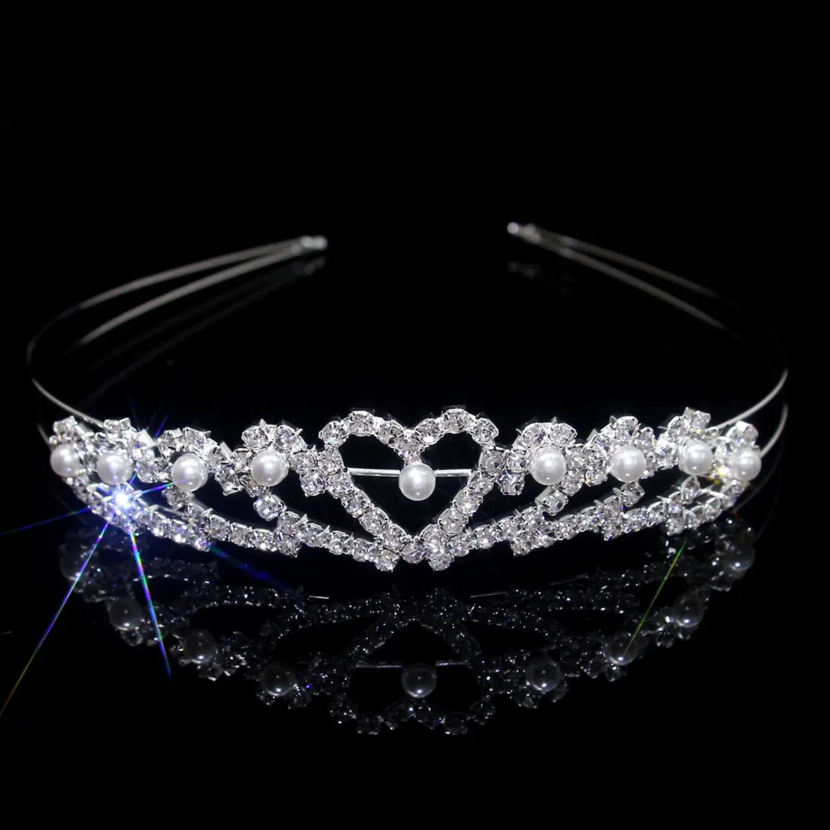 Cross-Border Bridal Hair Hoop Set with Rhinestones - Image 14
