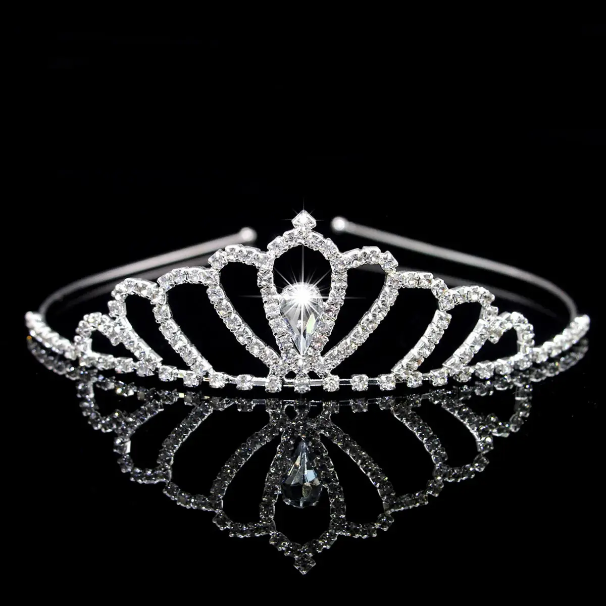 Cross-Border Bridal Hair Hoop Set with Rhinestones - Image 20