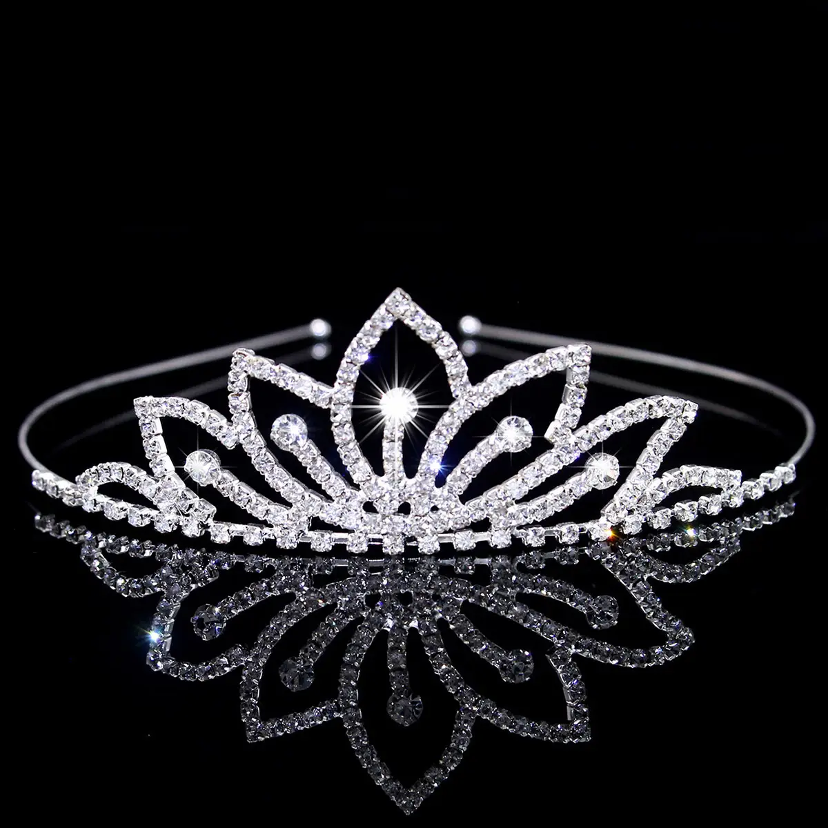 Cross-Border Bridal Hair Hoop Set with Rhinestones - Image 21