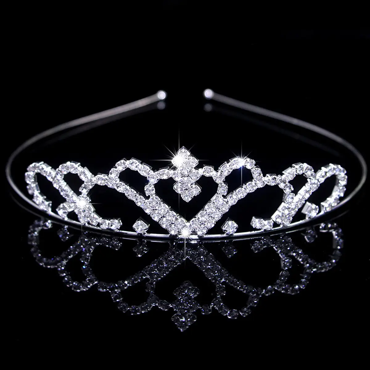 Cross-Border Bridal Hair Hoop Set with Rhinestones - Image 22