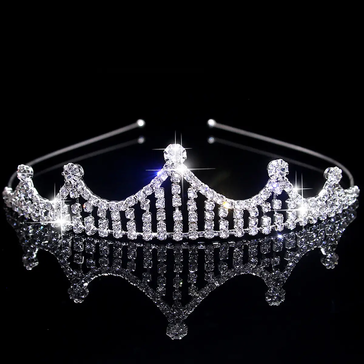 Cross-Border Bridal Hair Hoop Set with Rhinestones - Image 23