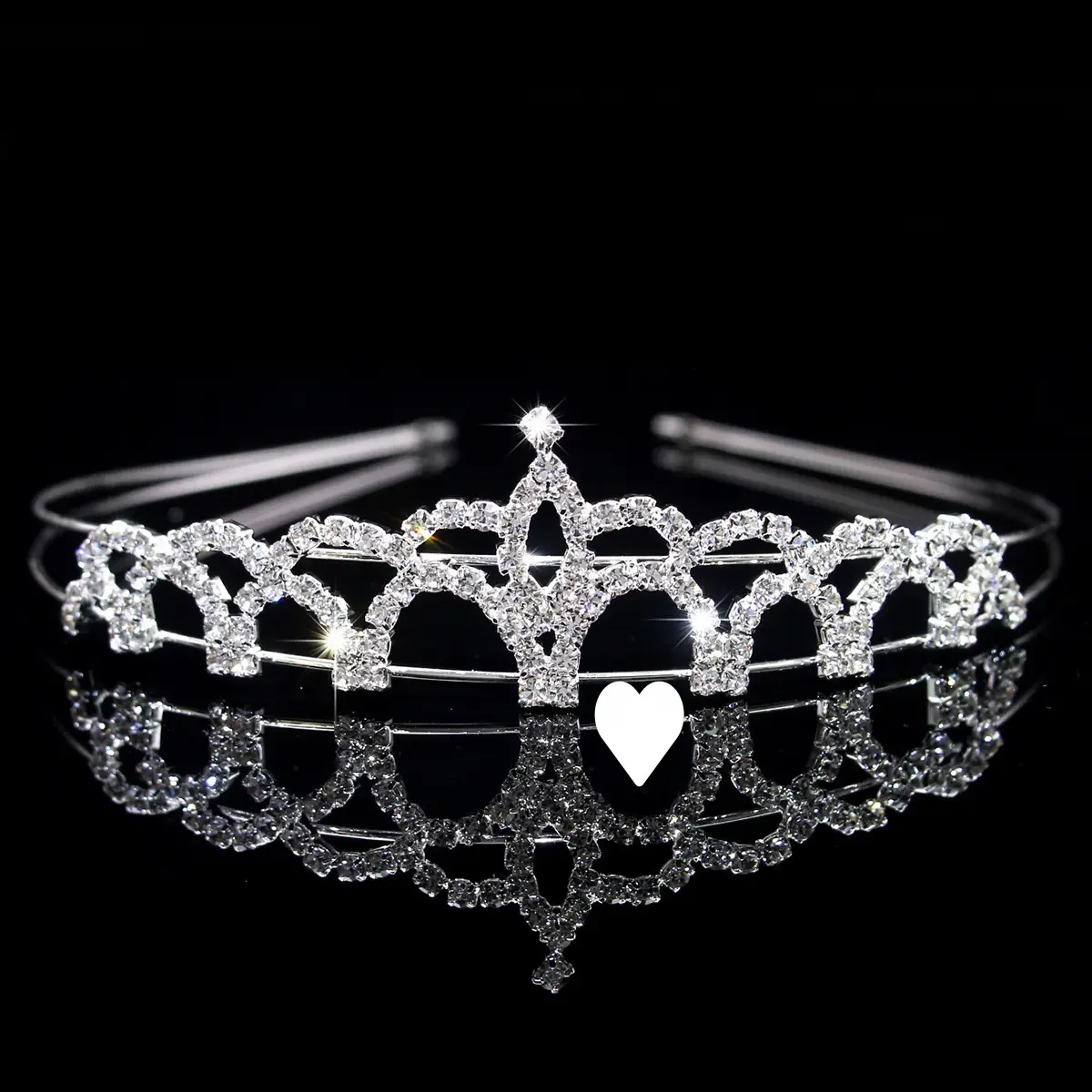 Cross-Border Bridal Hair Hoop Set with Rhinestones - Image 4