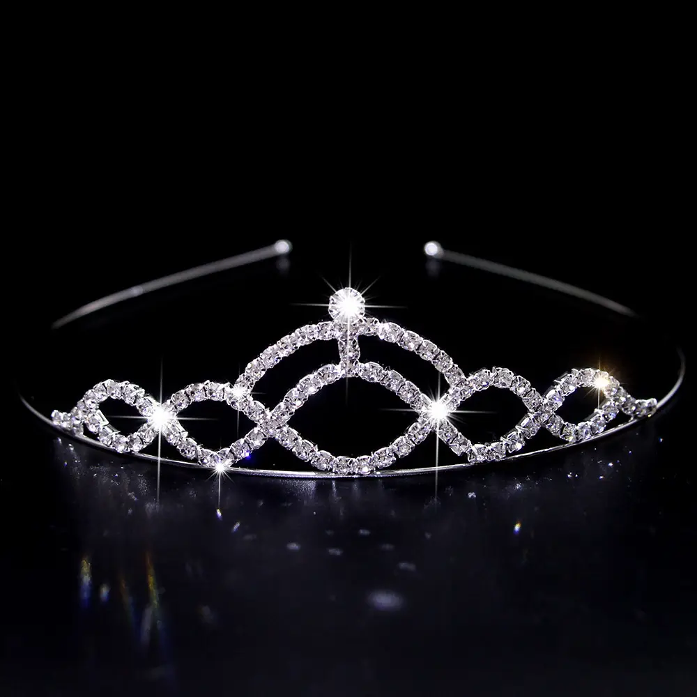 Cross-Border Bridal Hair Hoop Set with Rhinestones - Image 7