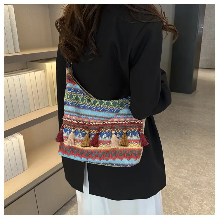 Chinese Ethnic Tassel Shoulder Bag 2024 Women — feature 22