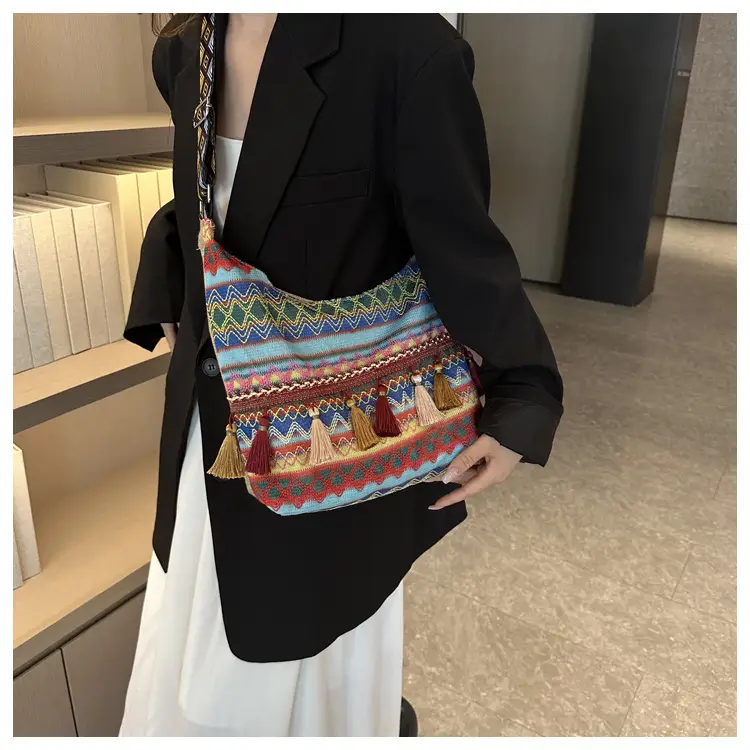 Chinese Ethnic Tassel Shoulder Bag 2024 Women — feature 25