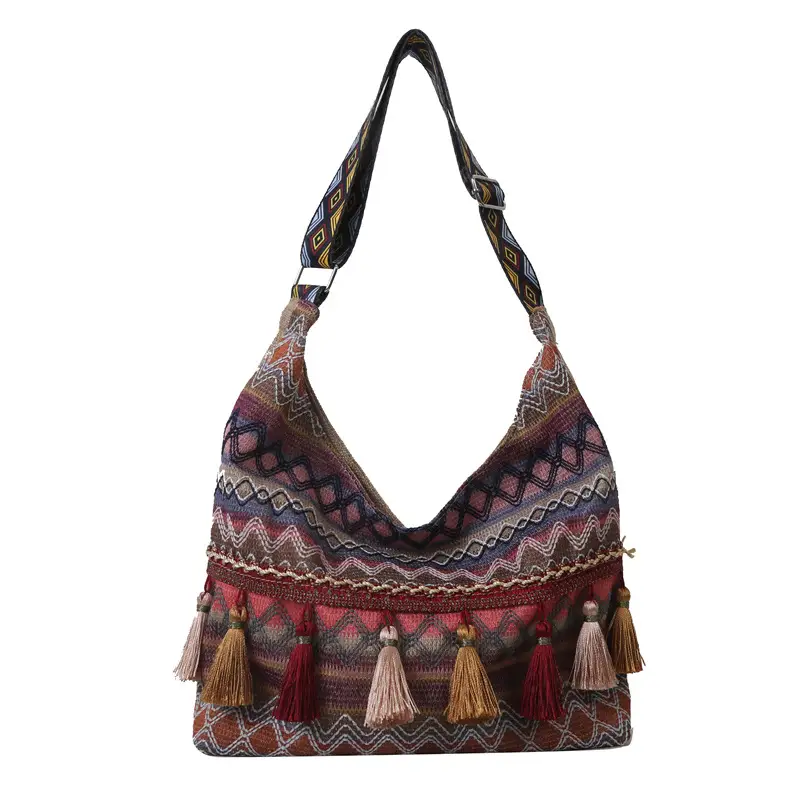 Chinese Ethnic Tassel Shoulder Bag 2024 Women - Image 2