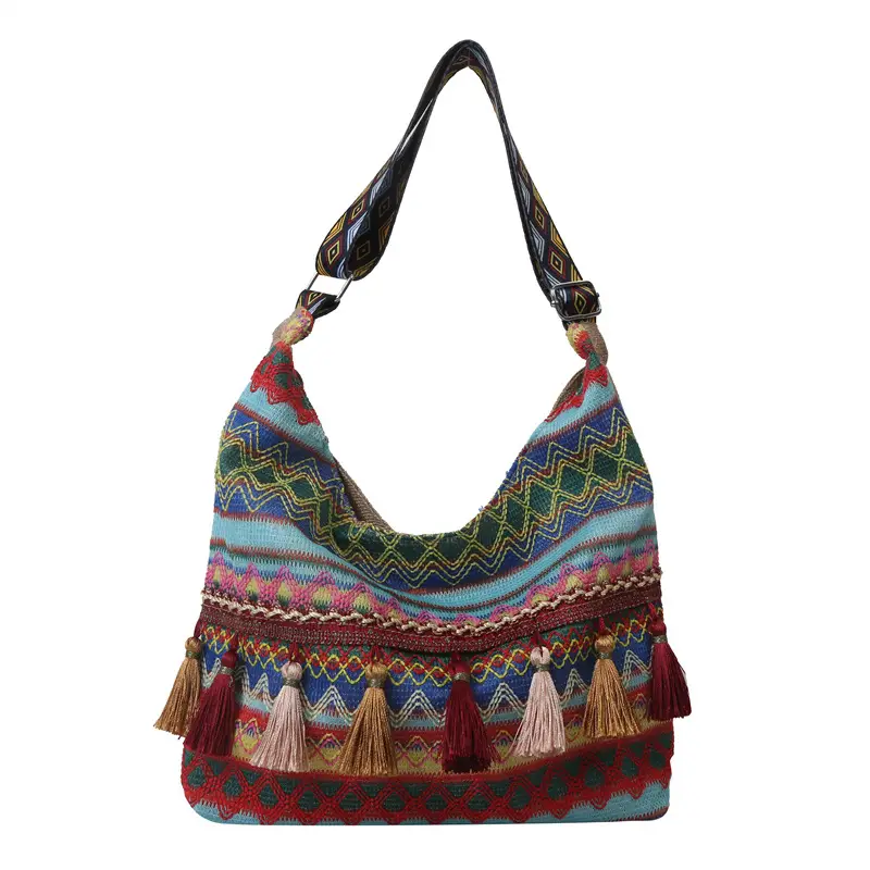 Chinese Ethnic Tassel Shoulder Bag 2024 Women - Image 3