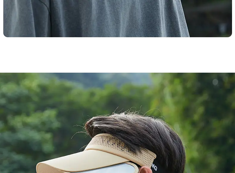 Men's Black UV Protection Face Mask with Wide Brim — feature 18