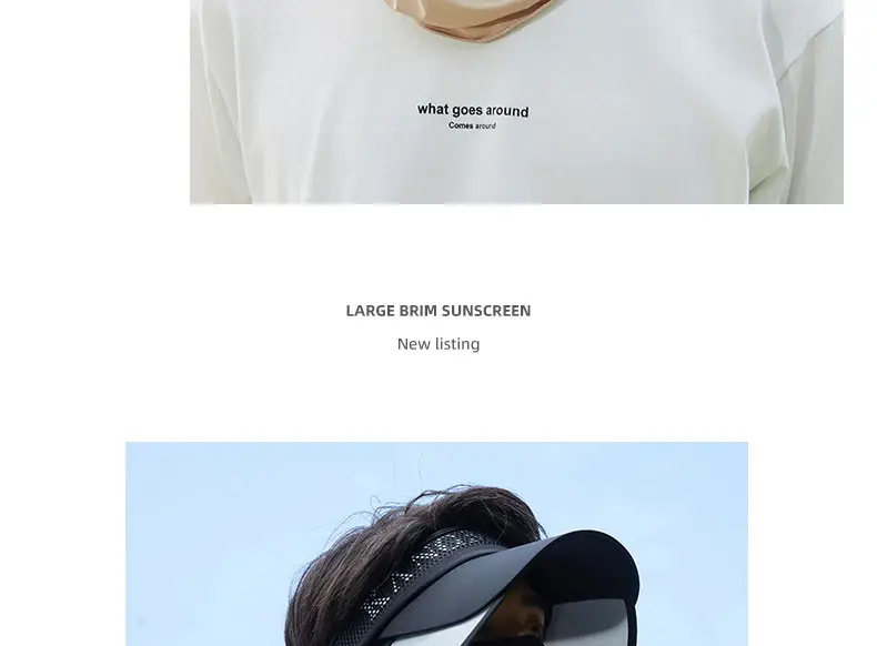 Men's Black UV Protection Face Mask with Wide Brim — feature 26