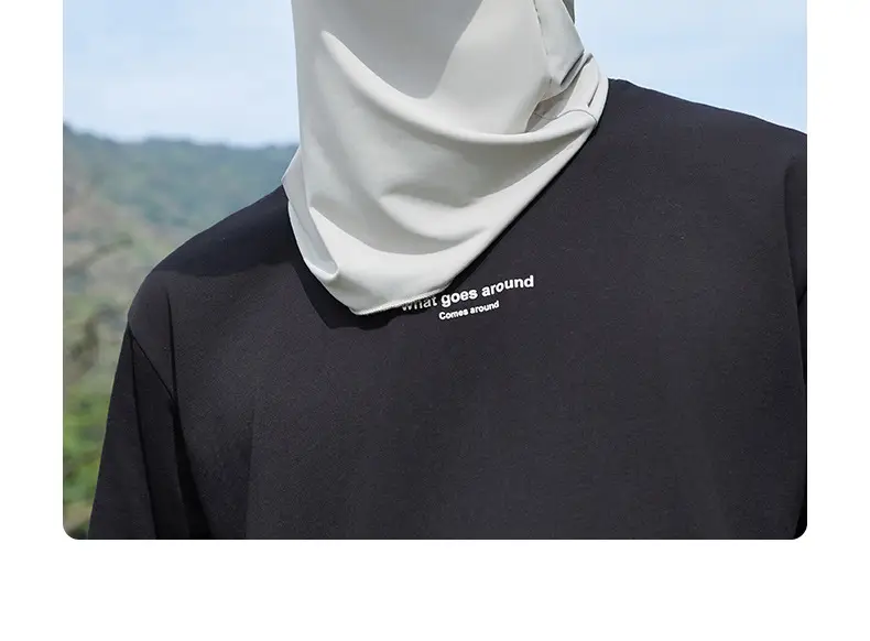 Men's Black UV Protection Face Mask with Wide Brim — feature 30