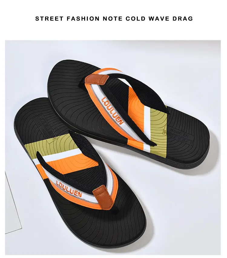 Cross-border flip-flops men's beach slippers men's summer non-slip outer wear flip-flop in stock wholesale Flip-flops — feature 17