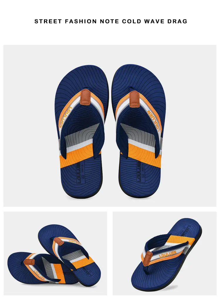 Cross-border flip-flops men's beach slippers men's summer non-slip outer wear flip-flop in stock wholesale Flip-flops — feature 22