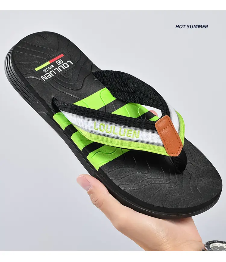 Cross-border flip-flops men's beach slippers men's summer non-slip outer wear flip-flop in stock wholesale Flip-flops — feature 25