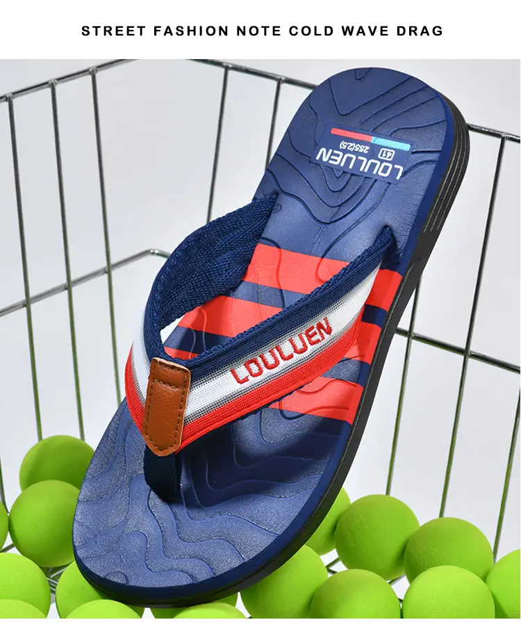 Cross-border flip-flops men's beach slippers men's summer non-slip outer wear flip-flop in stock wholesale Flip-flops — feature 27