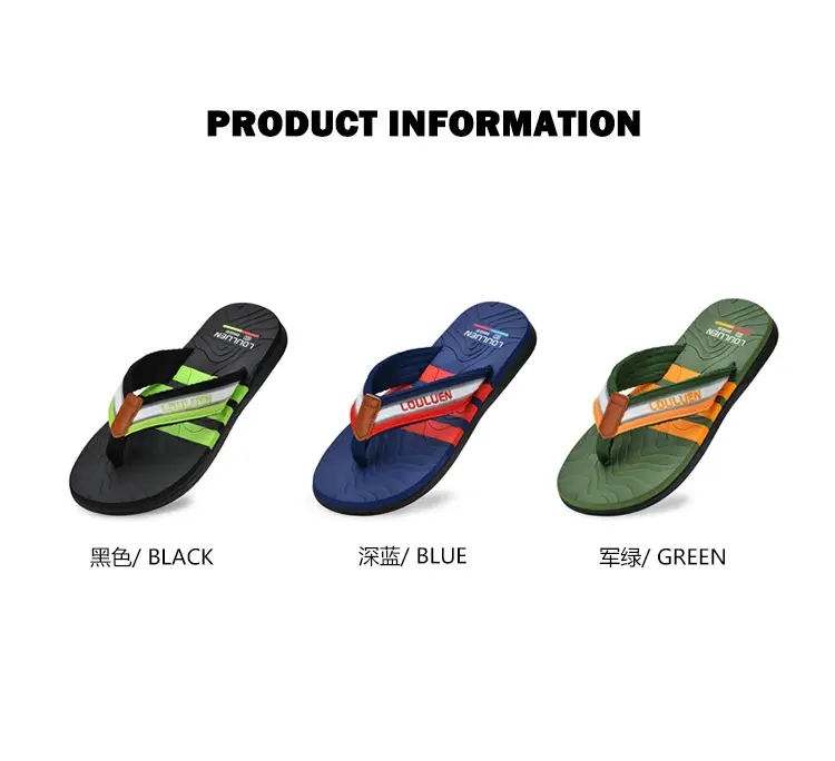 Cross-border flip-flops men's beach slippers men's summer non-slip outer wear flip-flop in stock wholesale Flip-flops — feature 28