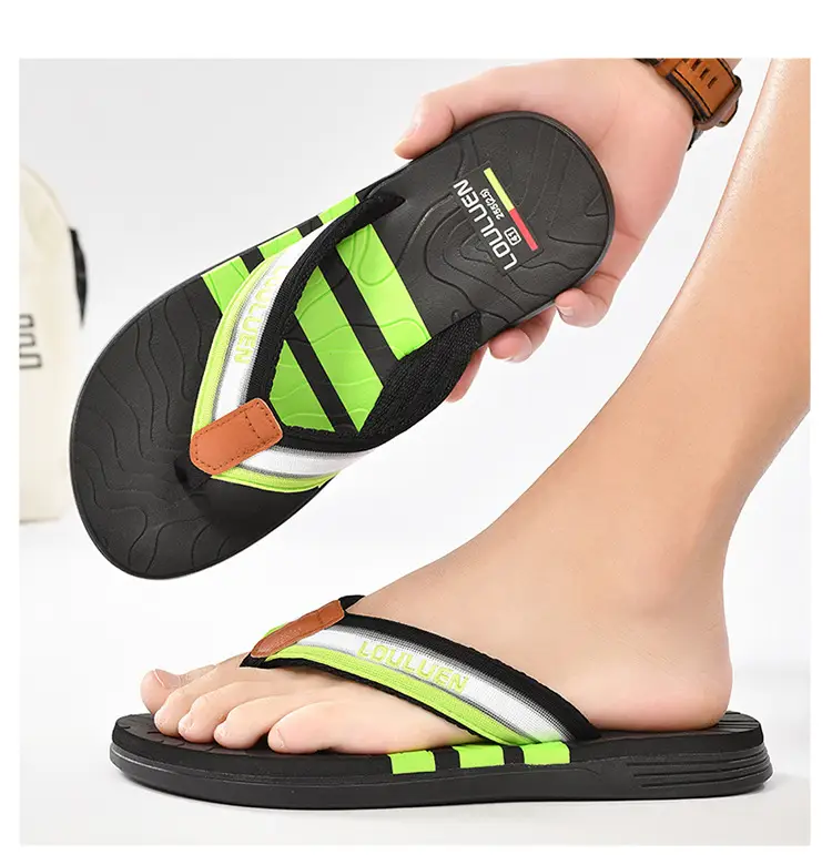 Cross-border flip-flops men's beach slippers men's summer non-slip outer wear flip-flop in stock wholesale Flip-flops — feature 36