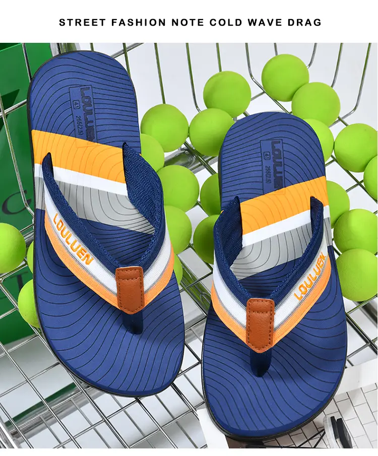 Cross-border flip-flops men's beach slippers men's summer non-slip outer wear flip-flop in stock wholesale Flip-flops — feature 4