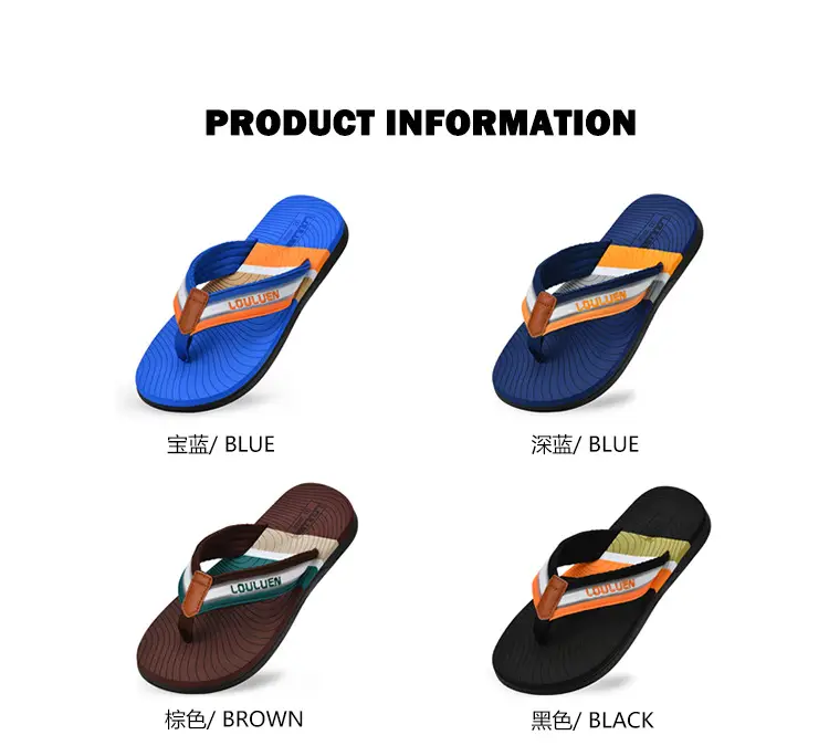 Cross-border flip-flops men's beach slippers men's summer non-slip outer wear flip-flop in stock wholesale Flip-flops — feature 5