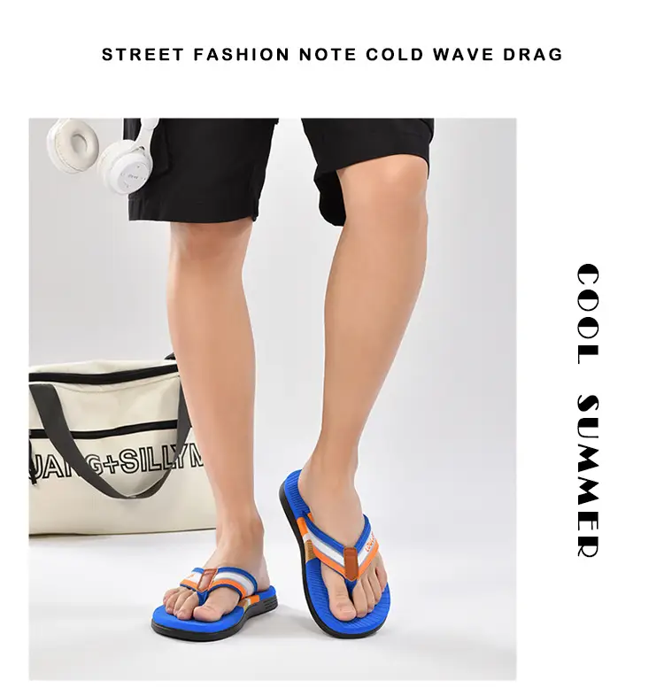 Cross-border flip-flops men's beach slippers men's summer non-slip outer wear flip-flop in stock wholesale Flip-flops — feature 9