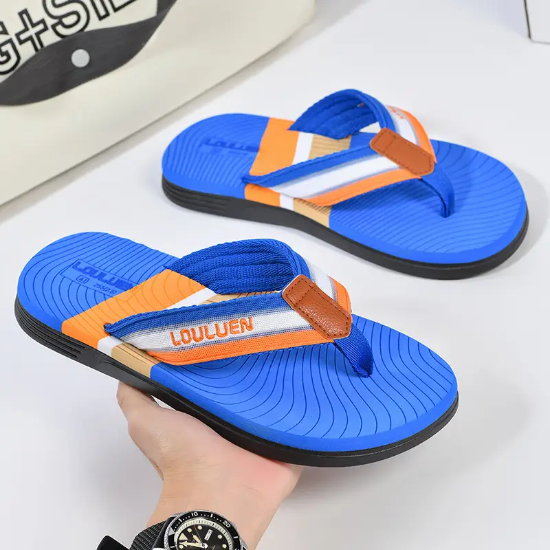 Cross-border flip-flops men's beach slippers men's summer non-slip outer wear flip-flop in stock wholesale Flip-flops - Image 3