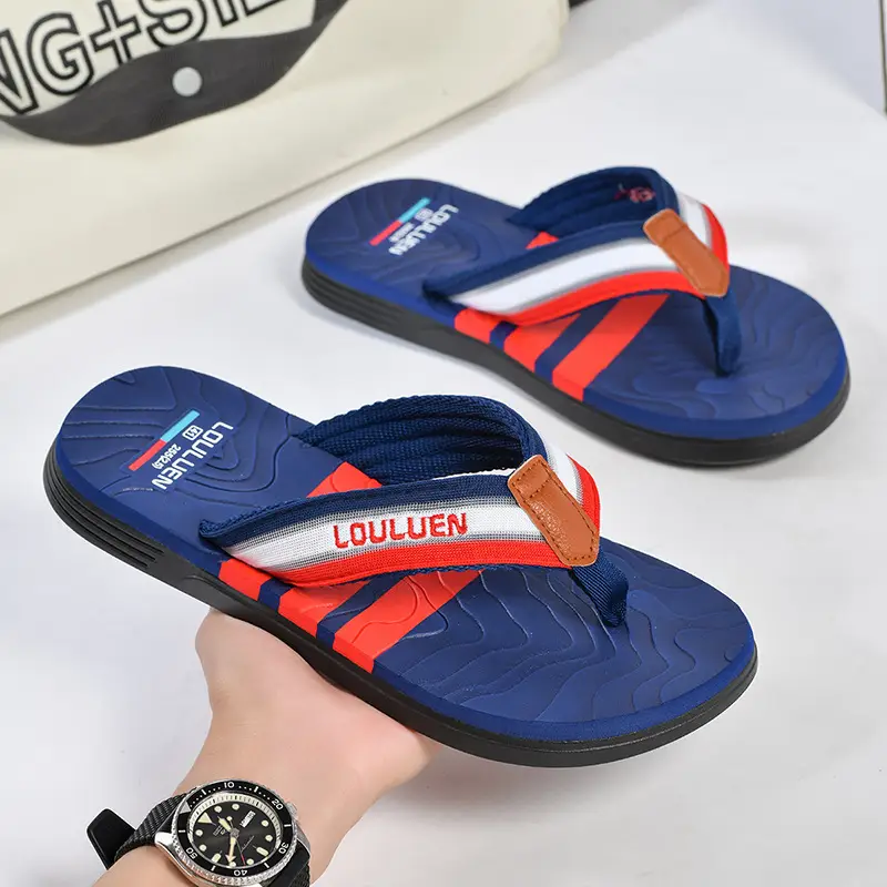 Cross-border flip-flops men's beach slippers men's summer non-slip outer wear flip-flop in stock wholesale Flip-flops - Image 5