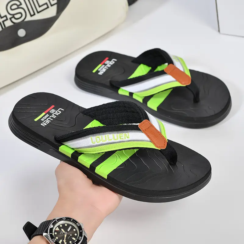 Cross-border flip-flops men's beach slippers men's summer non-slip outer wear flip-flop in stock wholesale Flip-flops - Image 7