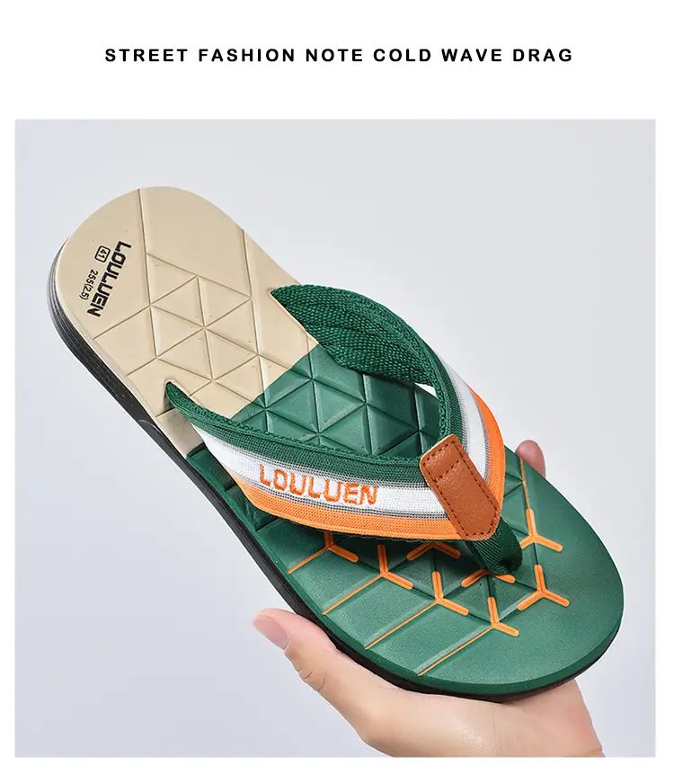 Cross-border flip-flops men's beach slippers men's summer non-slip outer wear flip-flop in stock wholesale Flip-flops — feature 17