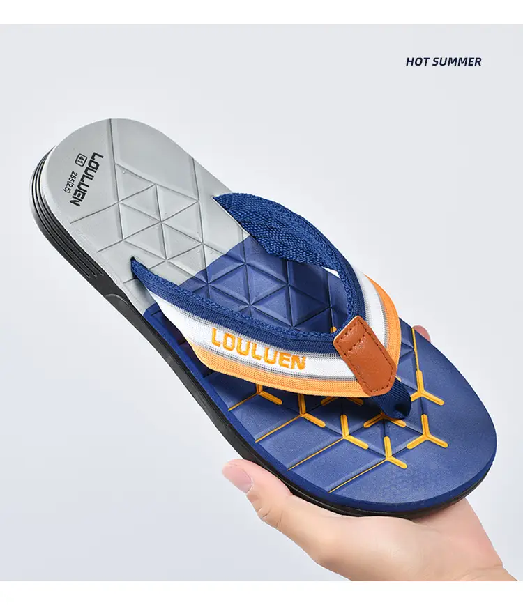 Cross-border flip-flops men's beach slippers men's summer non-slip outer wear flip-flop in stock wholesale Flip-flops — feature 2