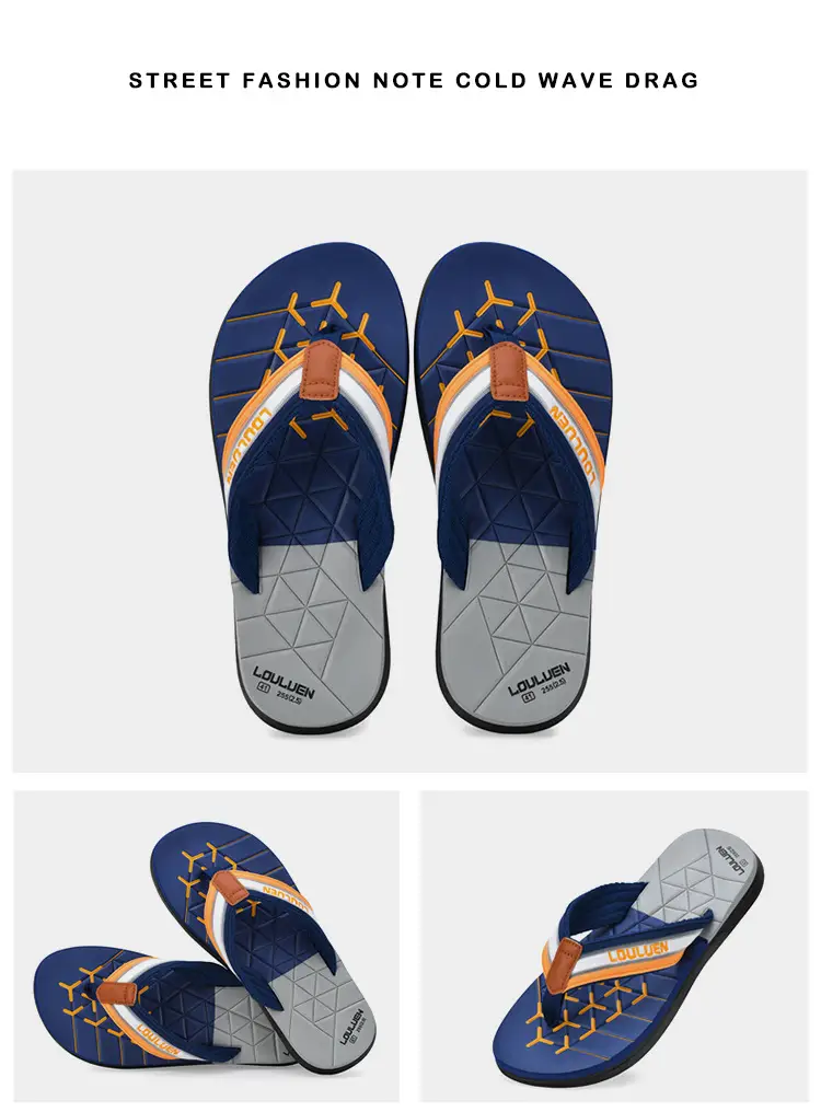 Cross-border flip-flops men's beach slippers men's summer non-slip outer wear flip-flop in stock wholesale Flip-flops — feature 21