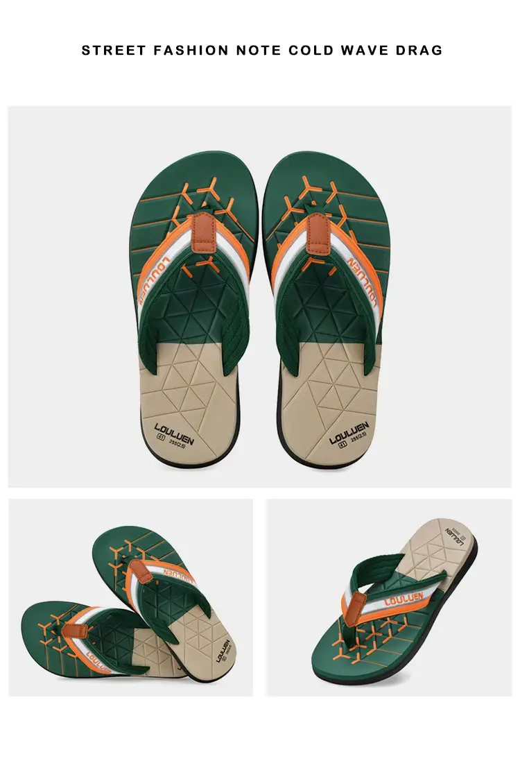 Cross-border flip-flops men's beach slippers men's summer non-slip outer wear flip-flop in stock wholesale Flip-flops — feature 22