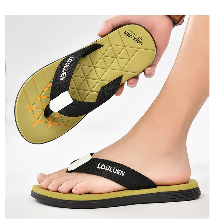 Cross-border flip-flops men's beach slippers men's summer non-slip outer wear flip-flop in stock wholesale Flip-flops — feature 35