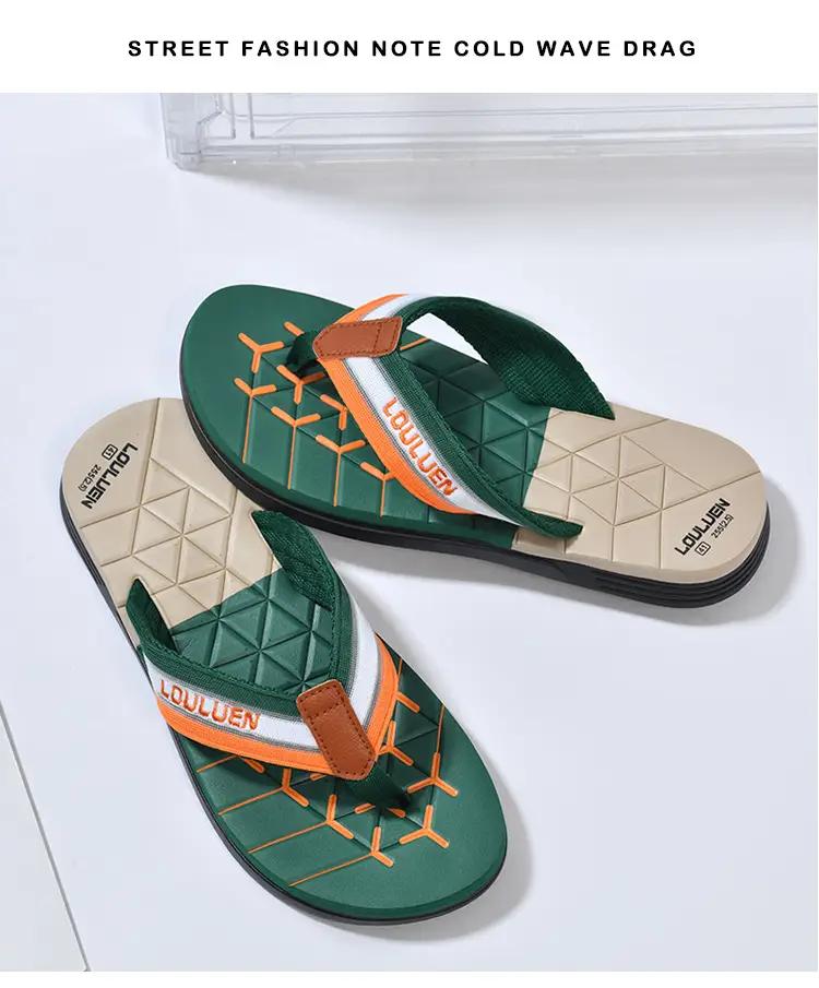 Cross-border flip-flops men's beach slippers men's summer non-slip outer wear flip-flop in stock wholesale Flip-flops — feature 4