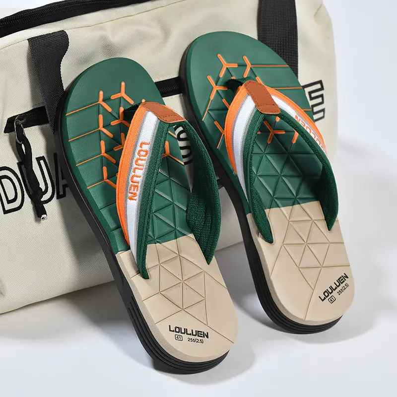 Cross-border flip-flops men's beach slippers men's summer non-slip outer wear flip-flop in stock wholesale Flip-flops - Image 3