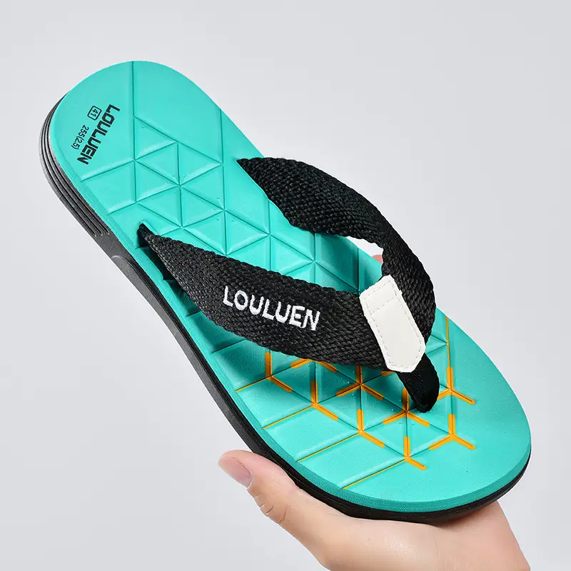 Cross-border flip-flops men's beach slippers men's summer non-slip outer wear flip-flop in stock wholesale Flip-flops - Image 6