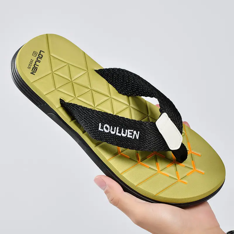 Cross-border flip-flops men's beach slippers men's summer non-slip outer wear flip-flop in stock wholesale Flip-flops - Image 7