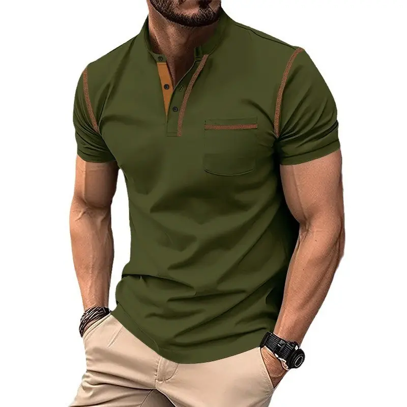 Men's Maroon Short Sleeve T-Shirt Amazon Color - Image 7