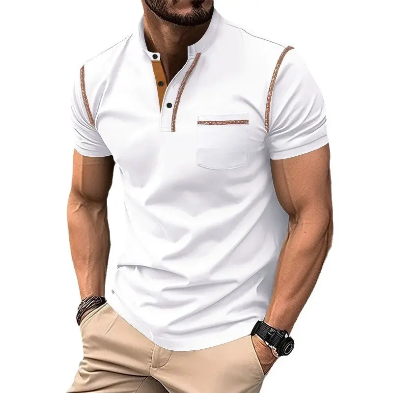 Men's Maroon Short Sleeve T-Shirt Amazon Color - Image 8