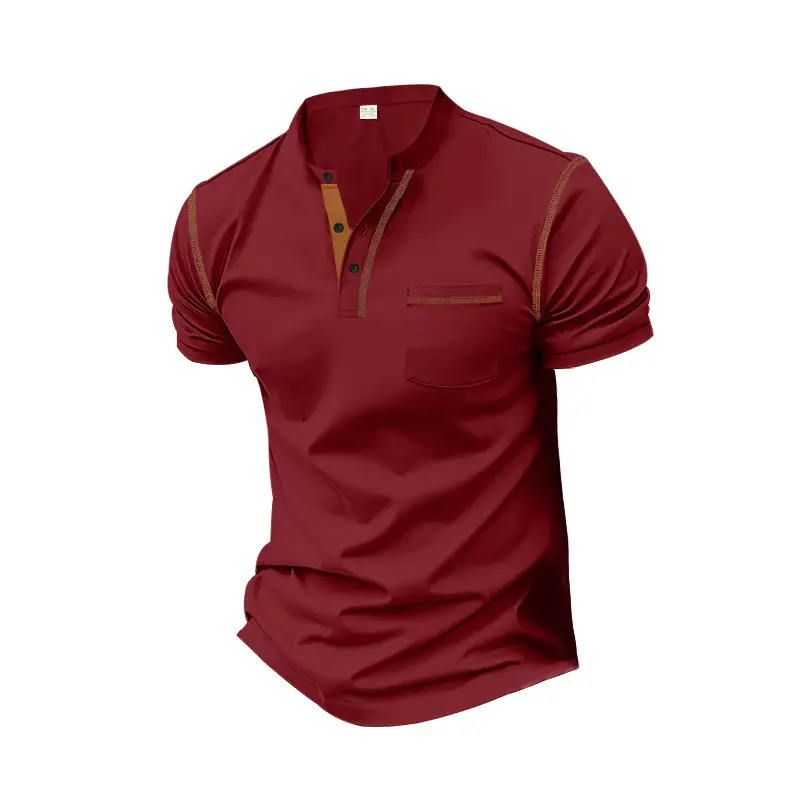 Men's Maroon Short Sleeve T-Shirt Amazon Color - Image 4