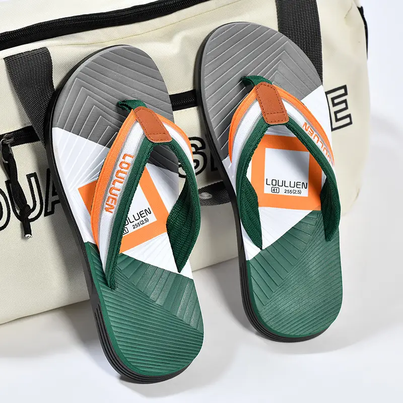 Cross-border flip-flops men's beach slippers men's summer non-slip outer wear flip-flop in stock wholesale Flip-flops - Image 12